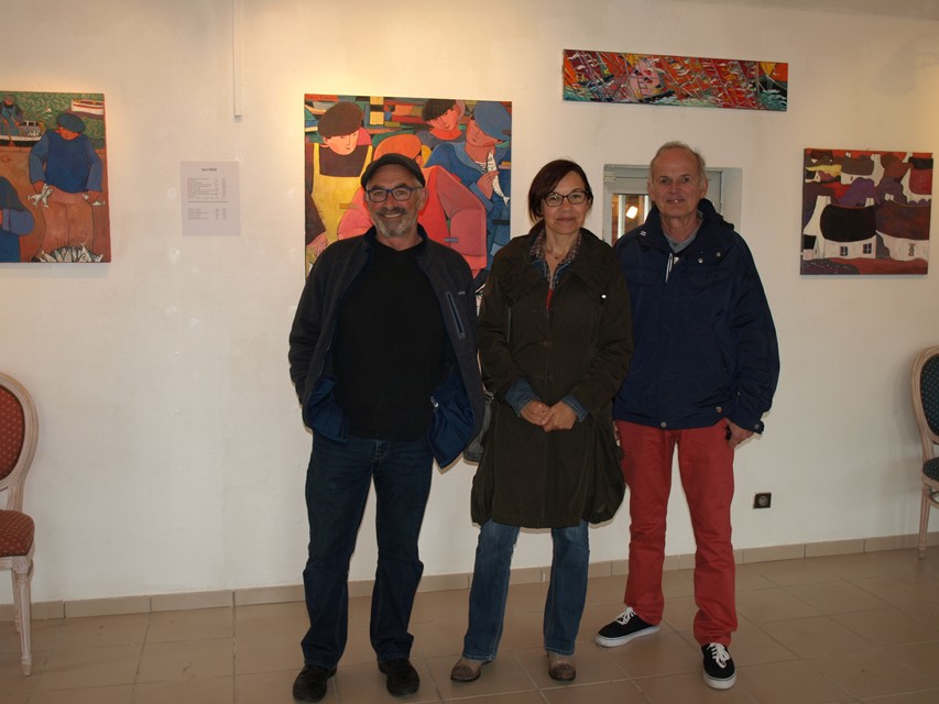 Vernissage à Carnac.