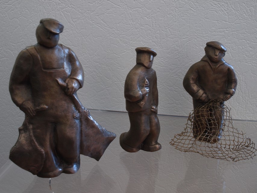 Pêcheurs en bronze.